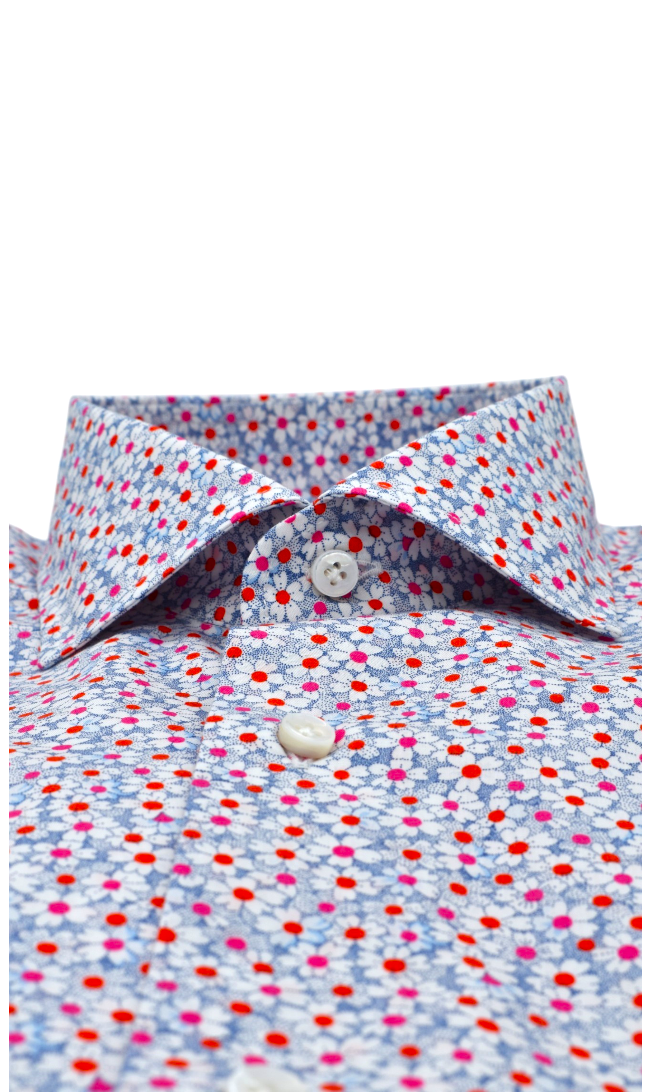 Detailansicht des Kragens des Herrenhemdes Sartoriali No. 13 – Elegante Verarbeitung und hochwertige Baumwolle für einen luxuriösen Look.