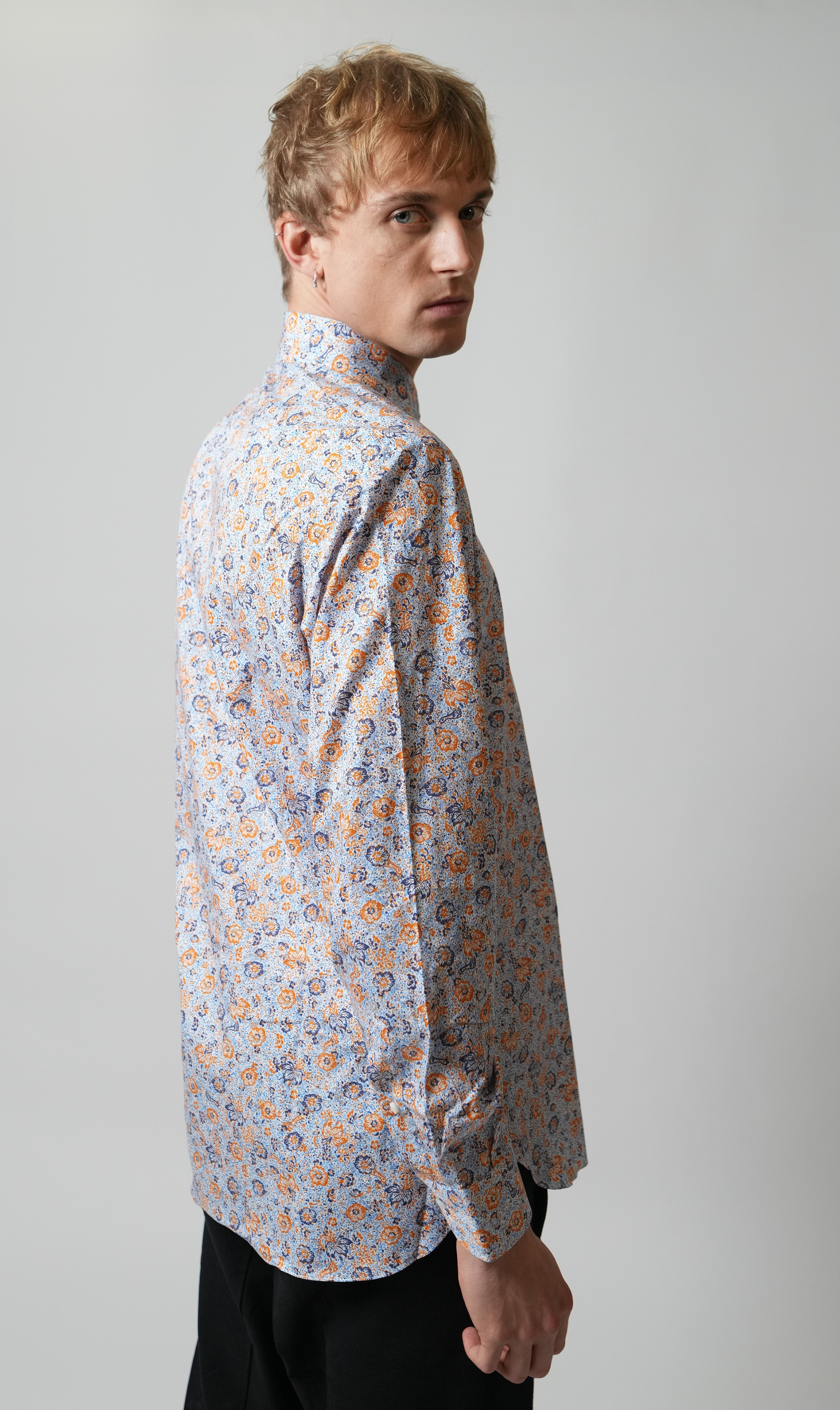 Shirt Handmade in Italy Slim Fit Floral