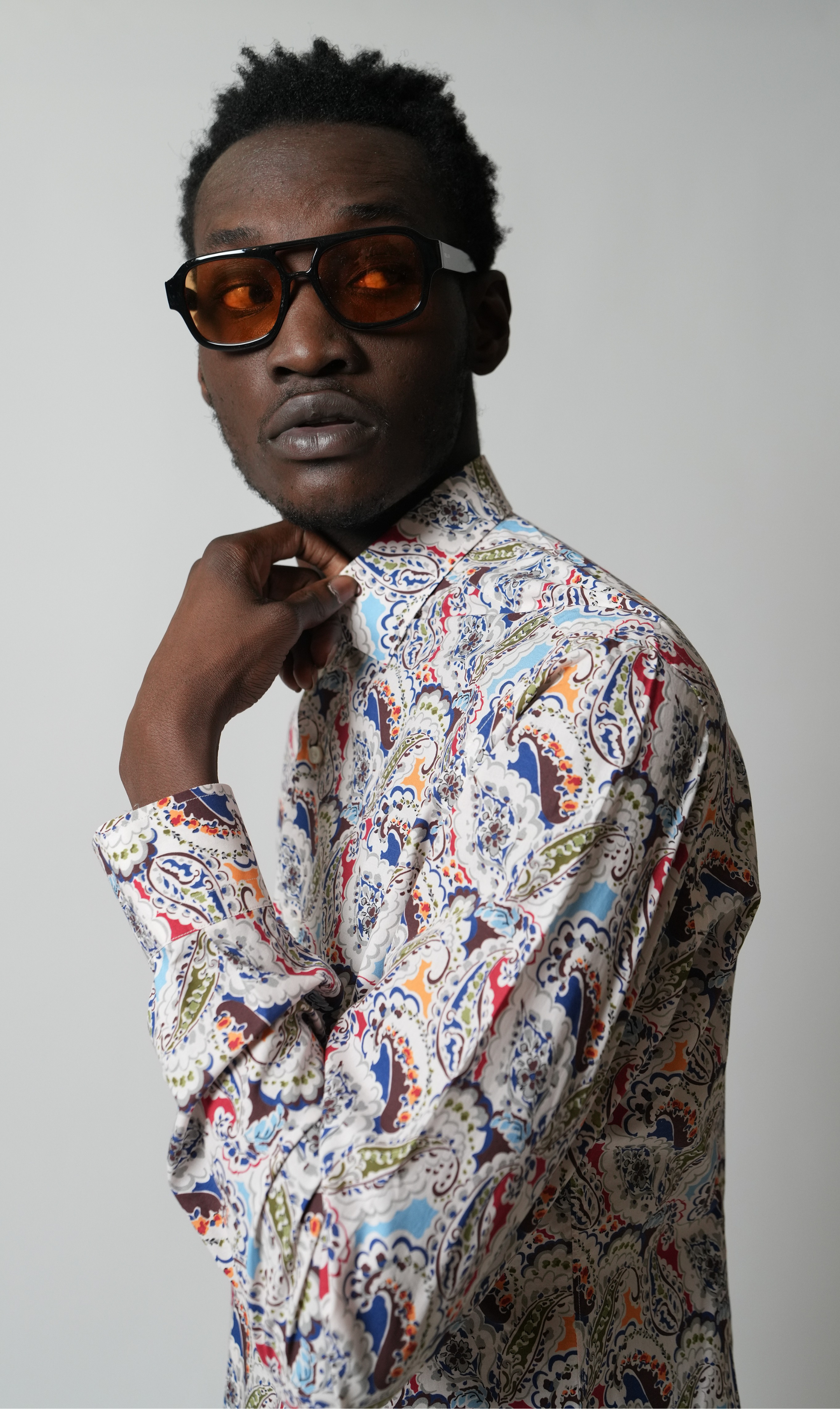 Shirt Handmade in Italy Super Slim Fit Paisley