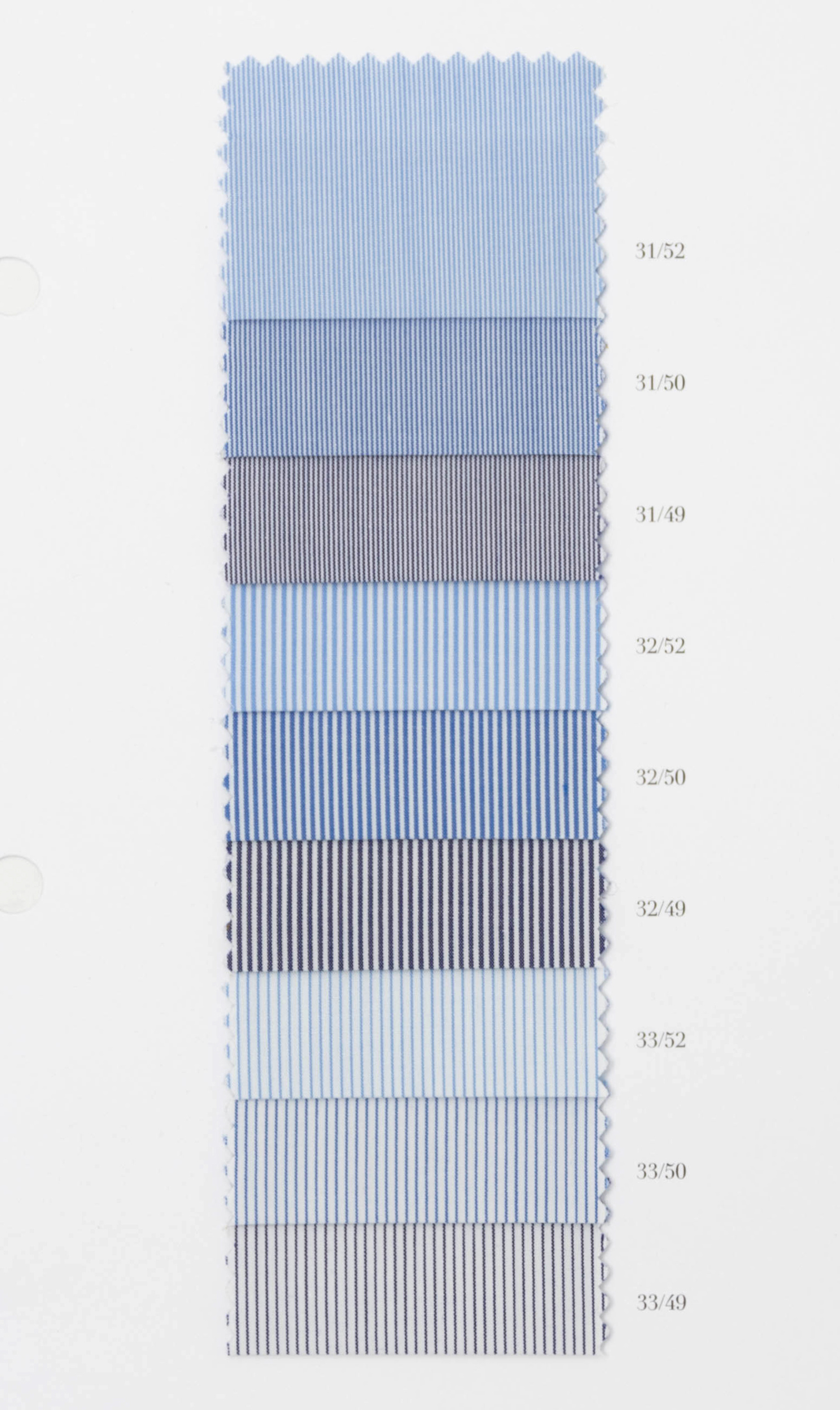 Butterfly 120/2 Vollzwirn. 100% Baumwolle von Bersini Handgemacht in Italien - Gestreift