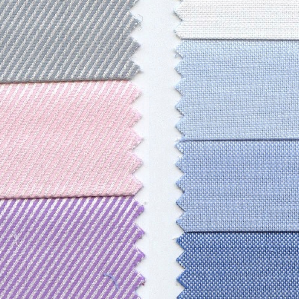 Was ist der Unterschied zwischen Popeline, Twill und Oxford?