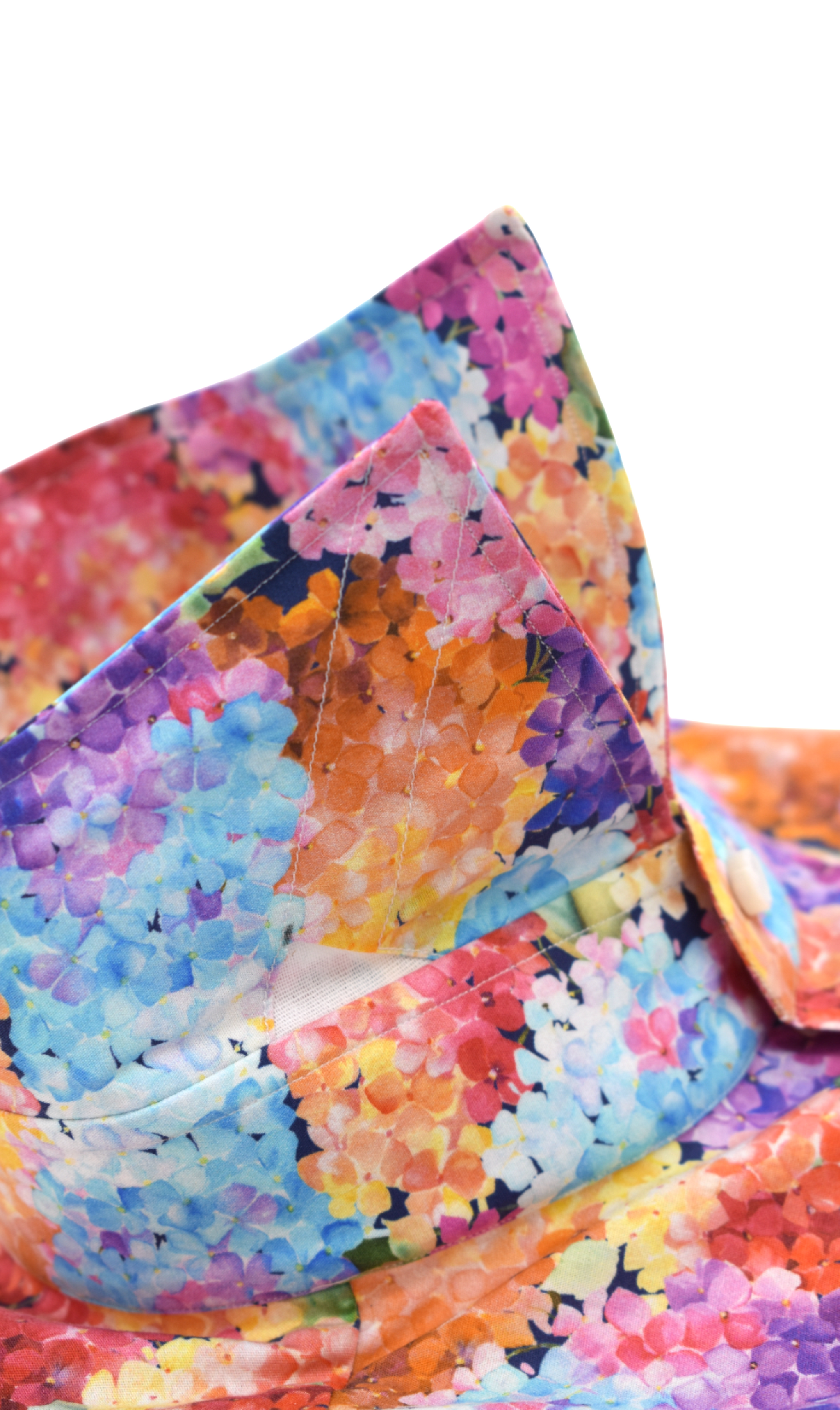 Shirt Handmade in Italy Slim Fit Hydrangeas