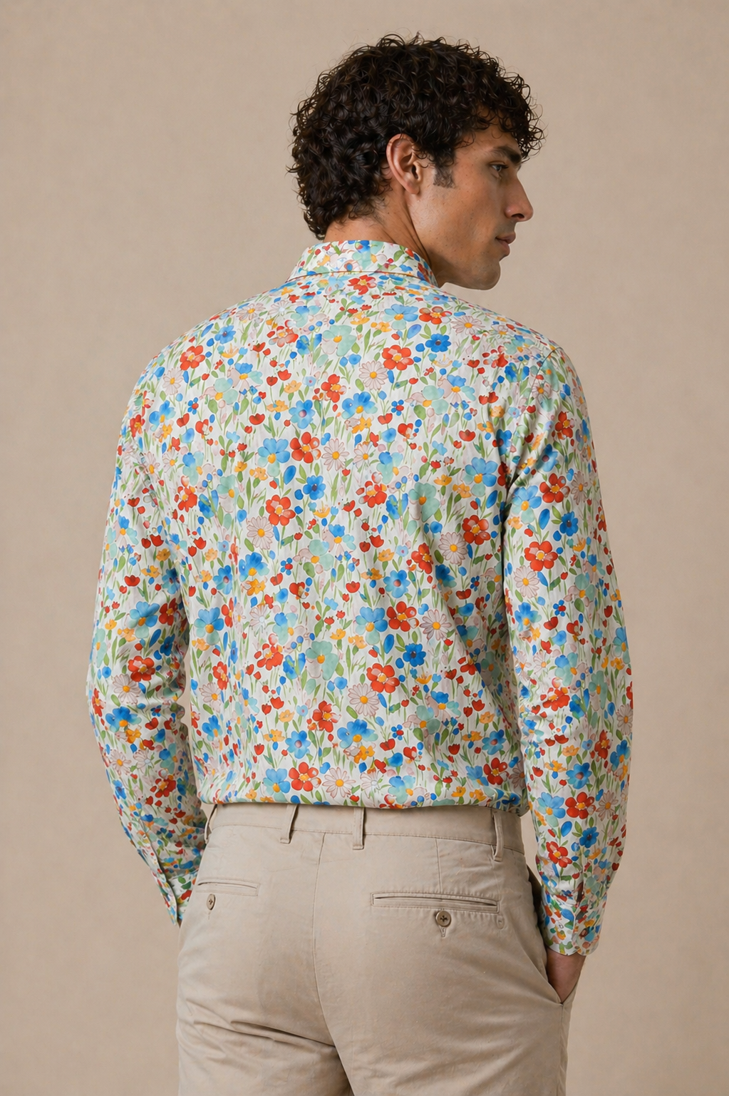Shirt Handmade in Italy Slim Fit Floral