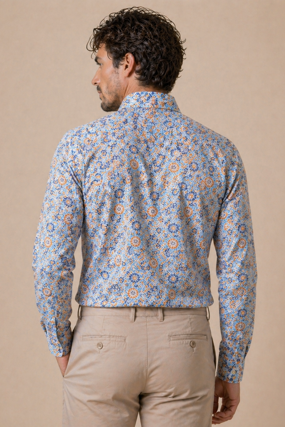 Shirt Handmade in Italy Slim Fit Floral