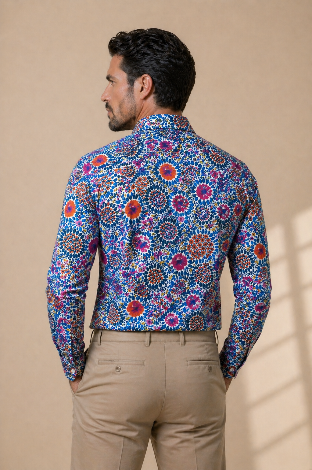 Shirt Handmade in Italy Slim Fit Floral