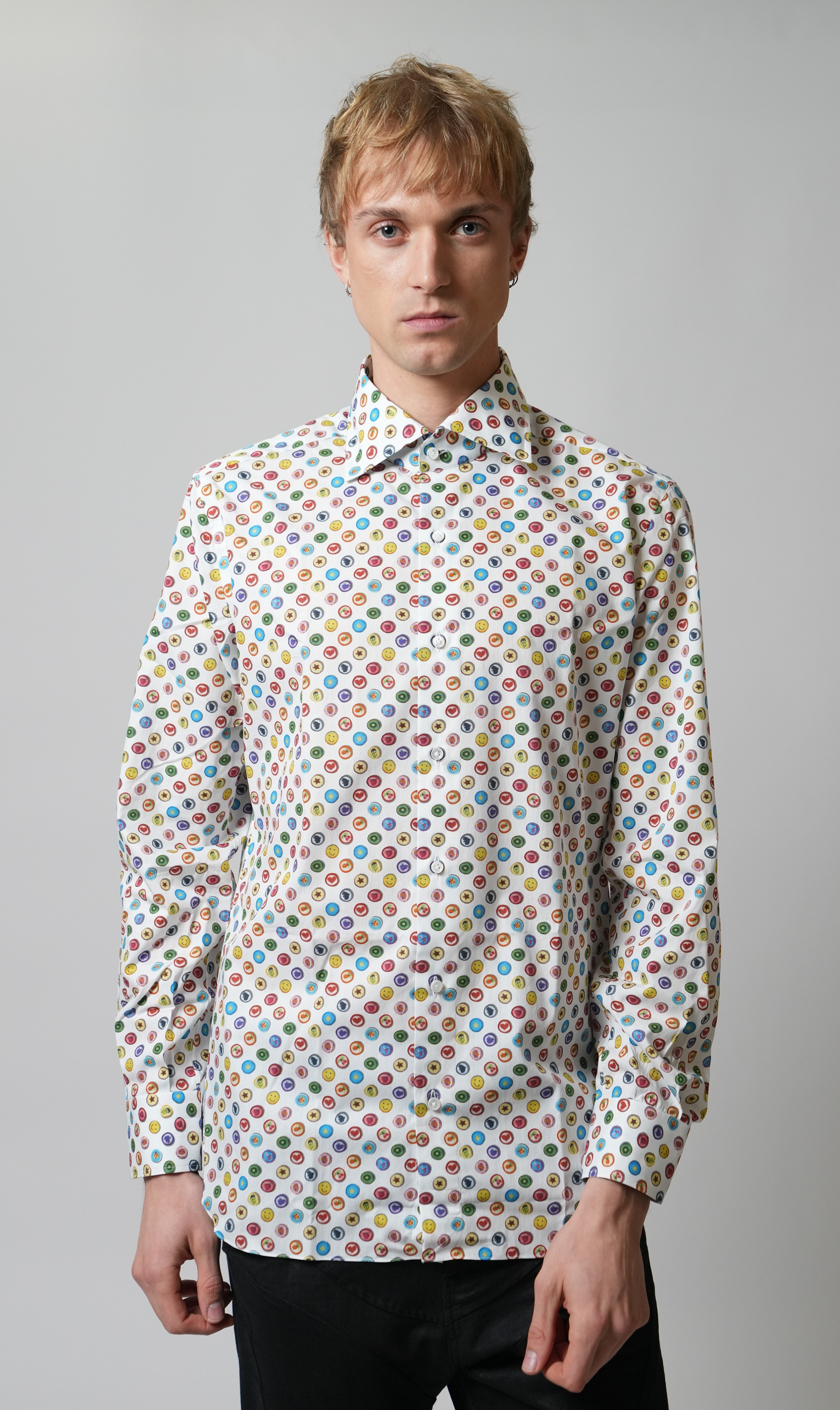 Knopfprint Hemd Slim Fit