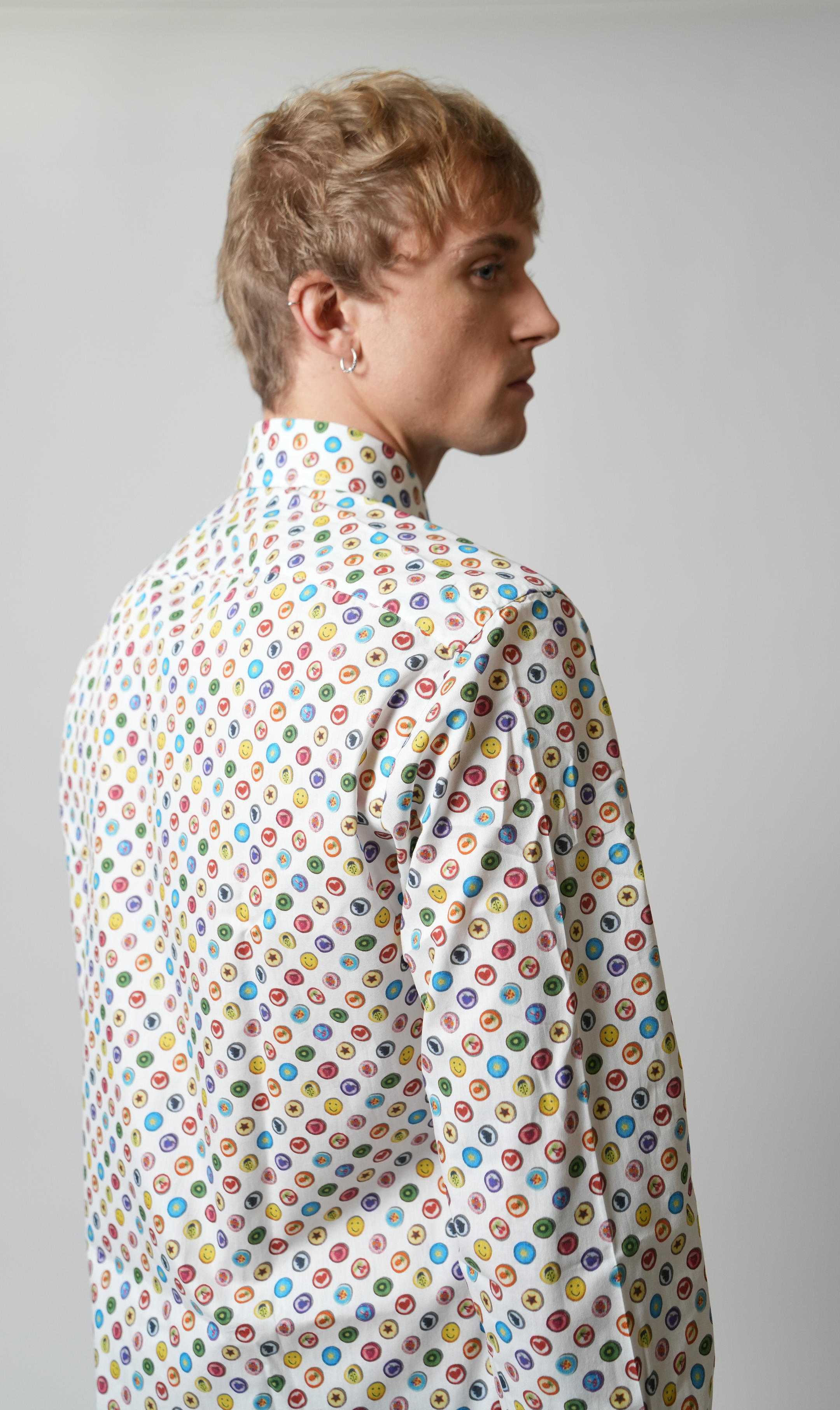 Knopfprint Hemd Slim Fit