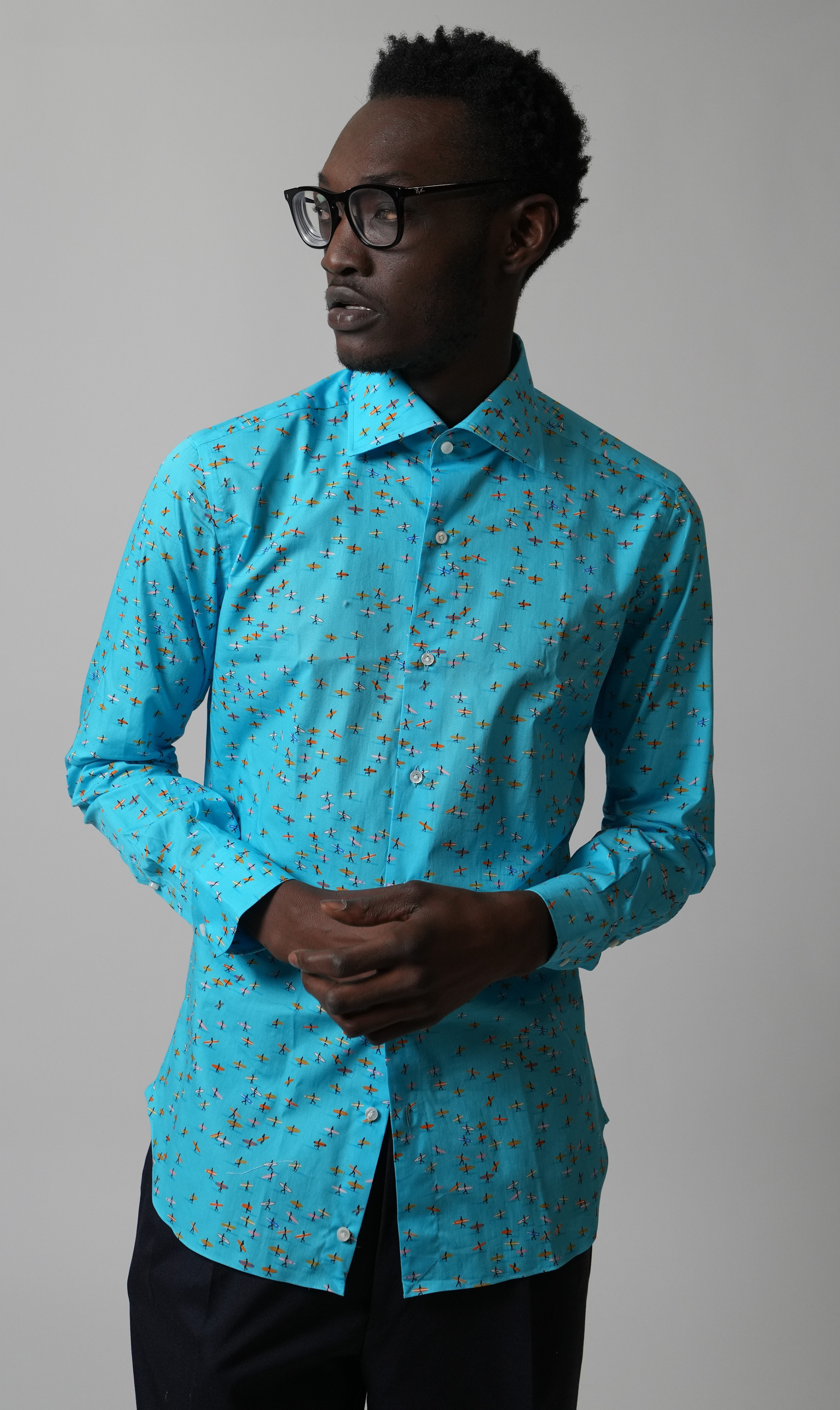 Shirt Handmade in Italy Slim Fit Surfer