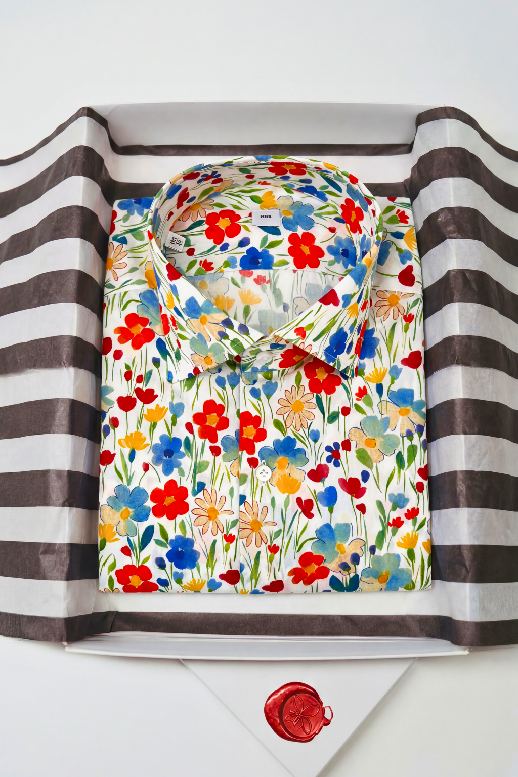 Shirt Handmade in Italy Slim Fit Floral