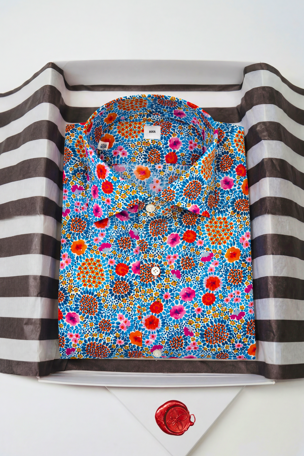 Shirt Handmade in Italy Slim Fit Floral