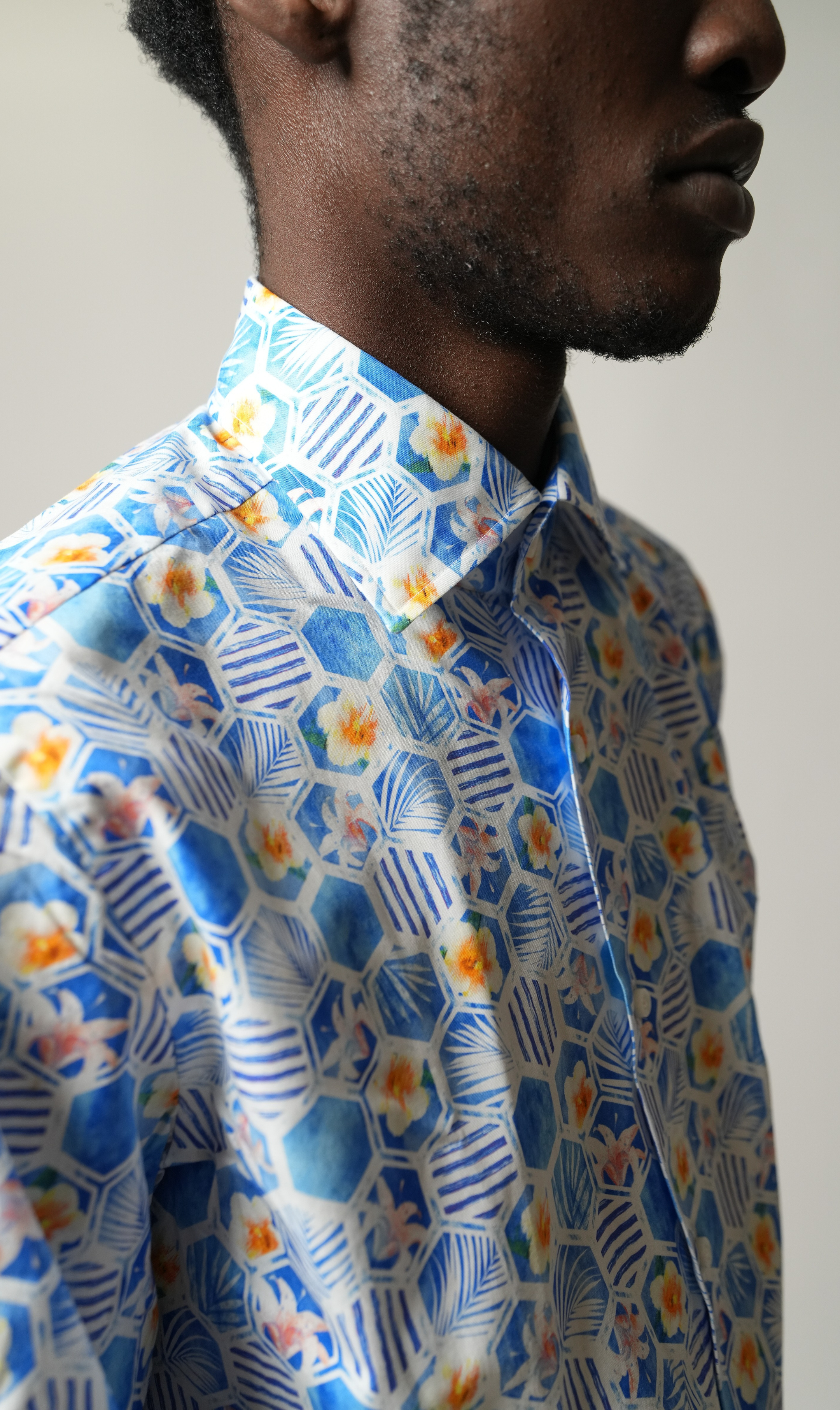 Shirt Handmade in Italy Slim Fit Floral