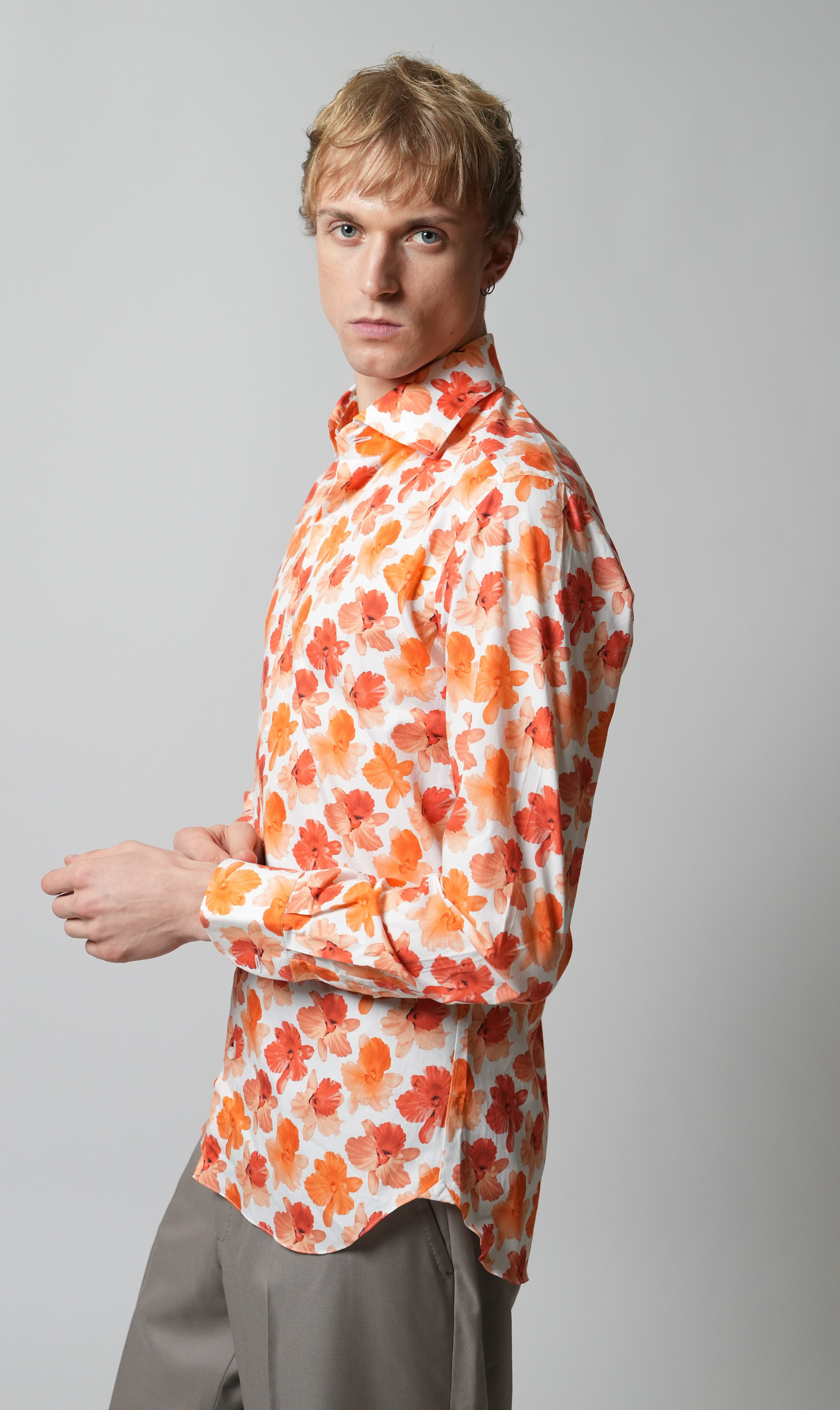 Shirt Handmade in Italy Slim Fit Hawaii