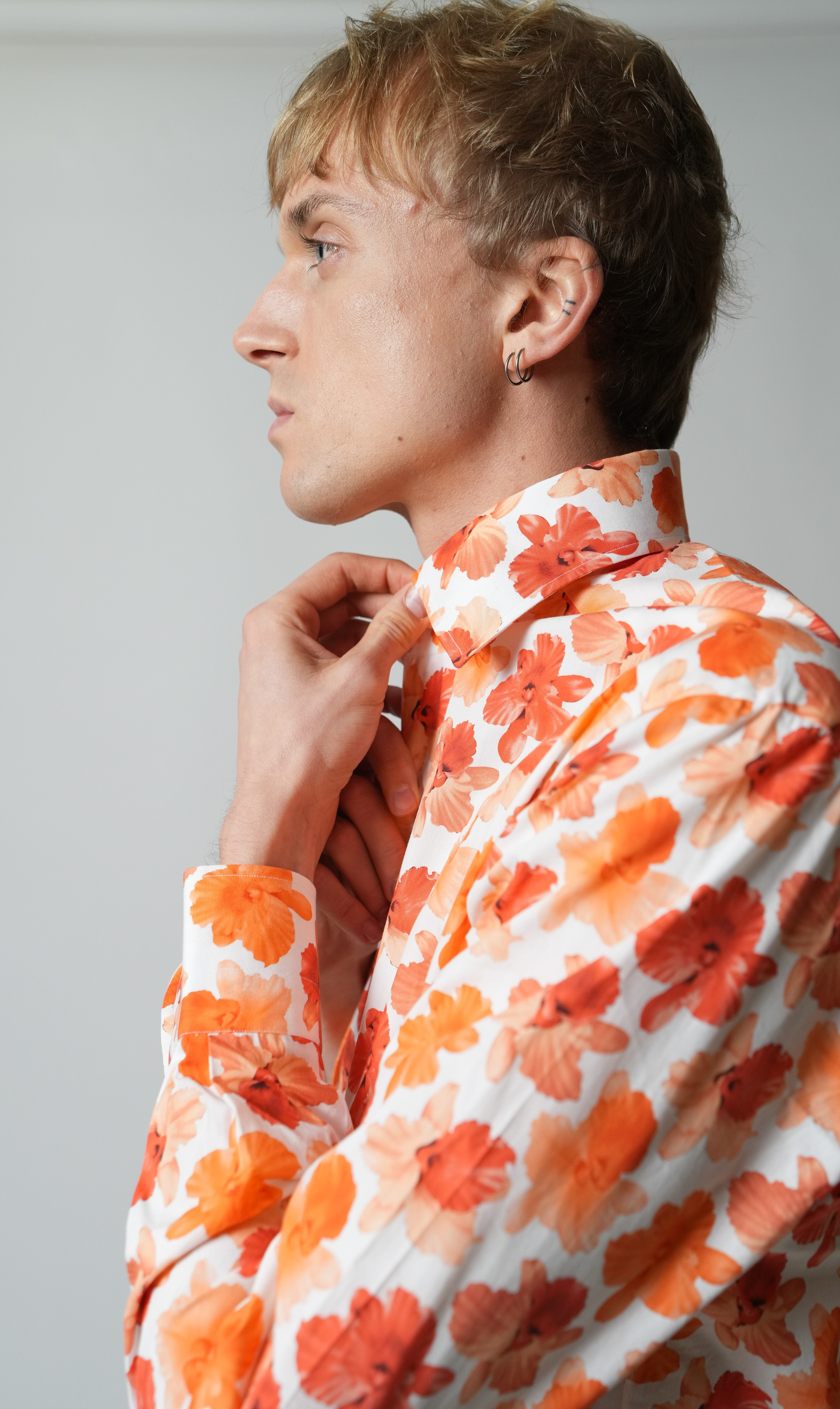 Hemd Handgemacht in Italien Slim Fit Hawaii