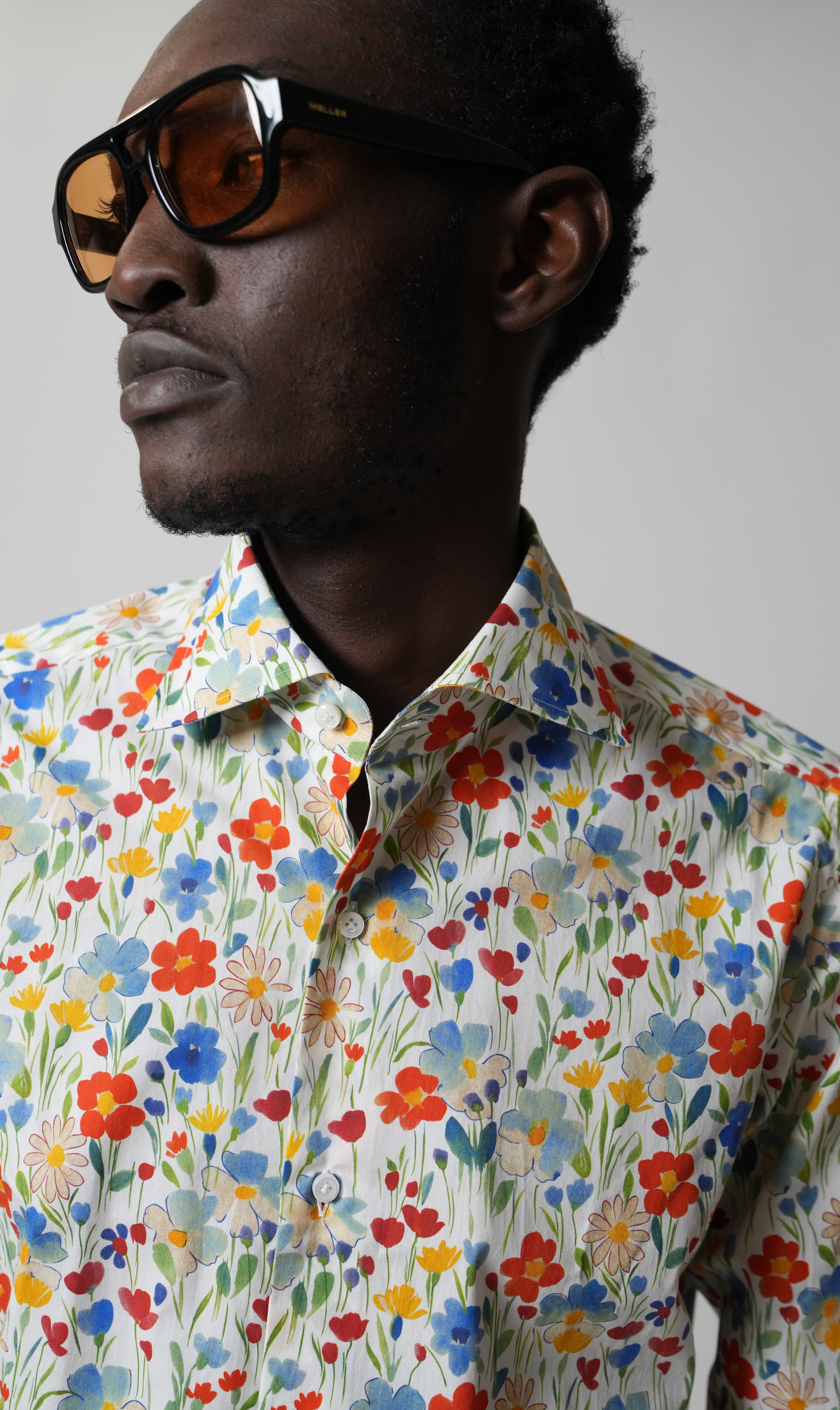 Shirt Handmade in Italy Slim Fit Floral
