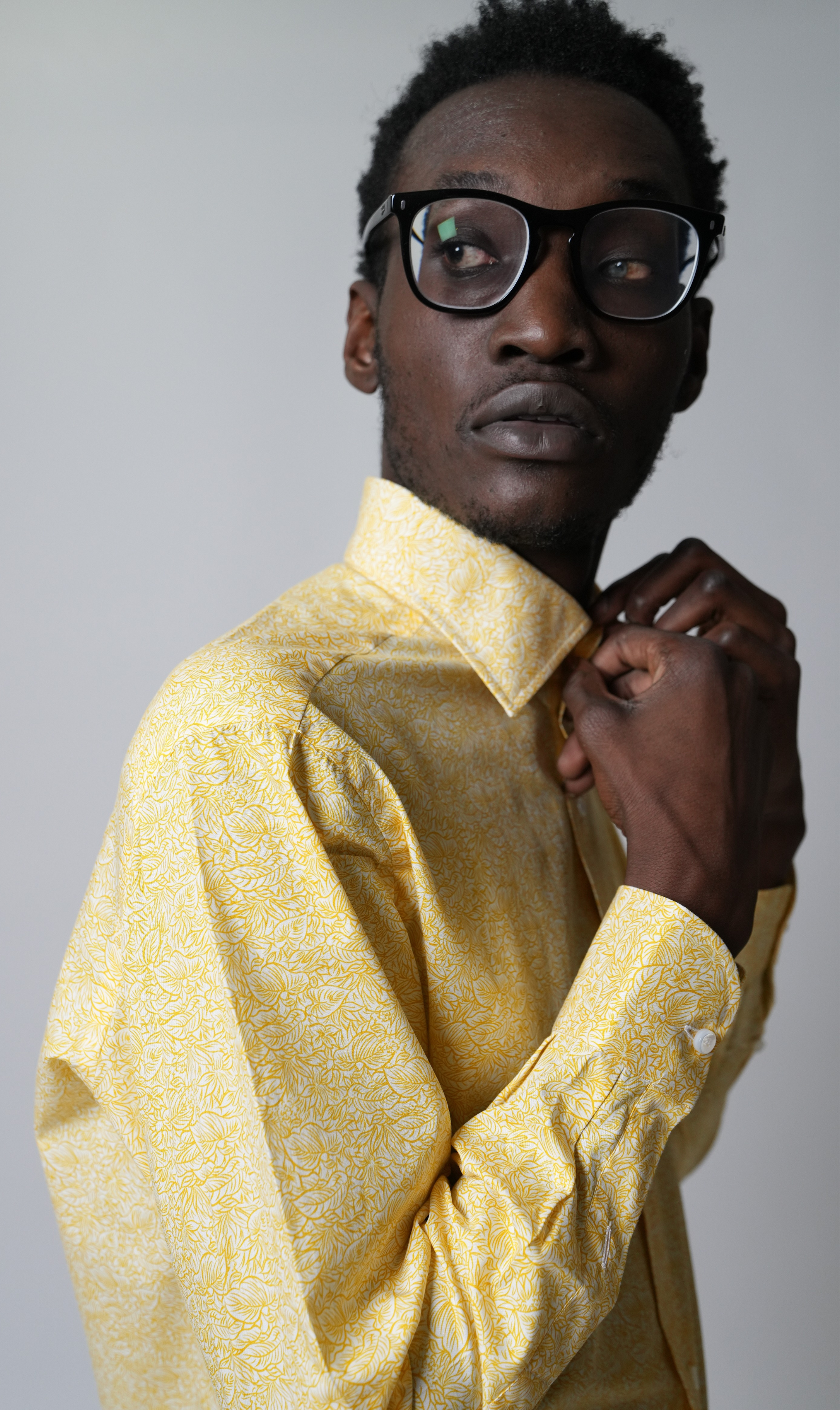 Shirt Handmade in Italy Slim Fit Yellow
