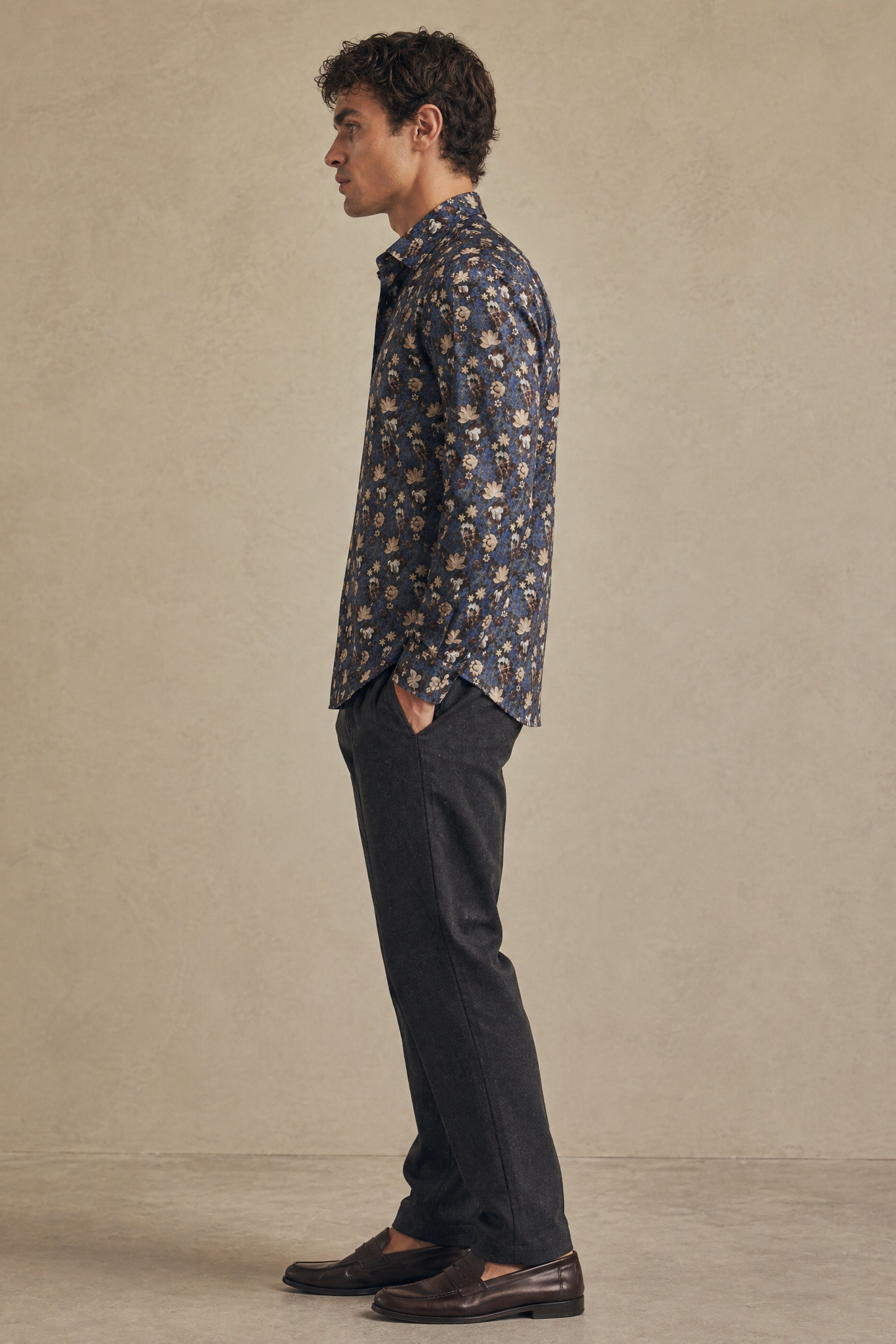 Floral Print Regular Fit Shirt