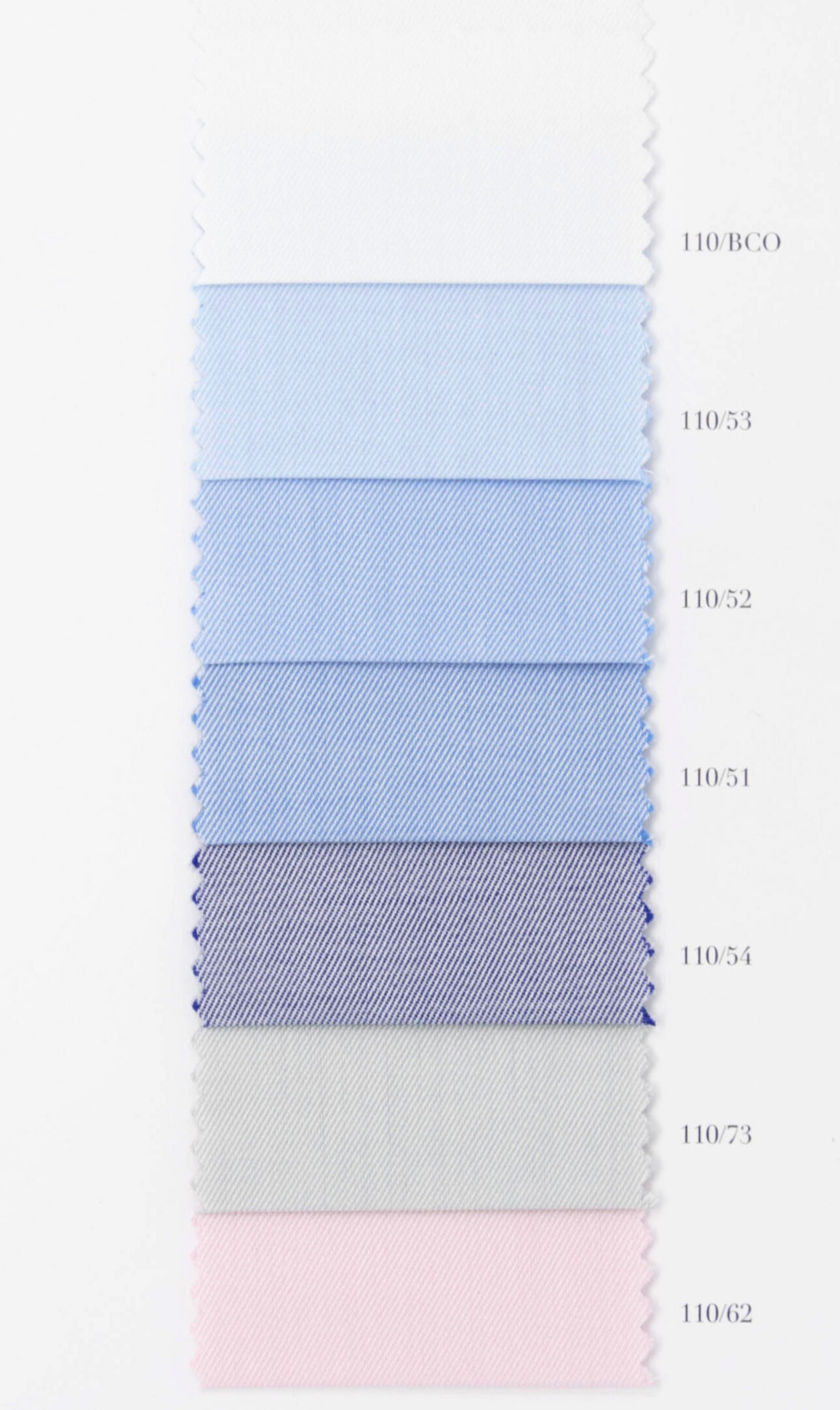 Angera Twill 100/2 full-twist. 100% cotton by Bersini Handmade in Italy