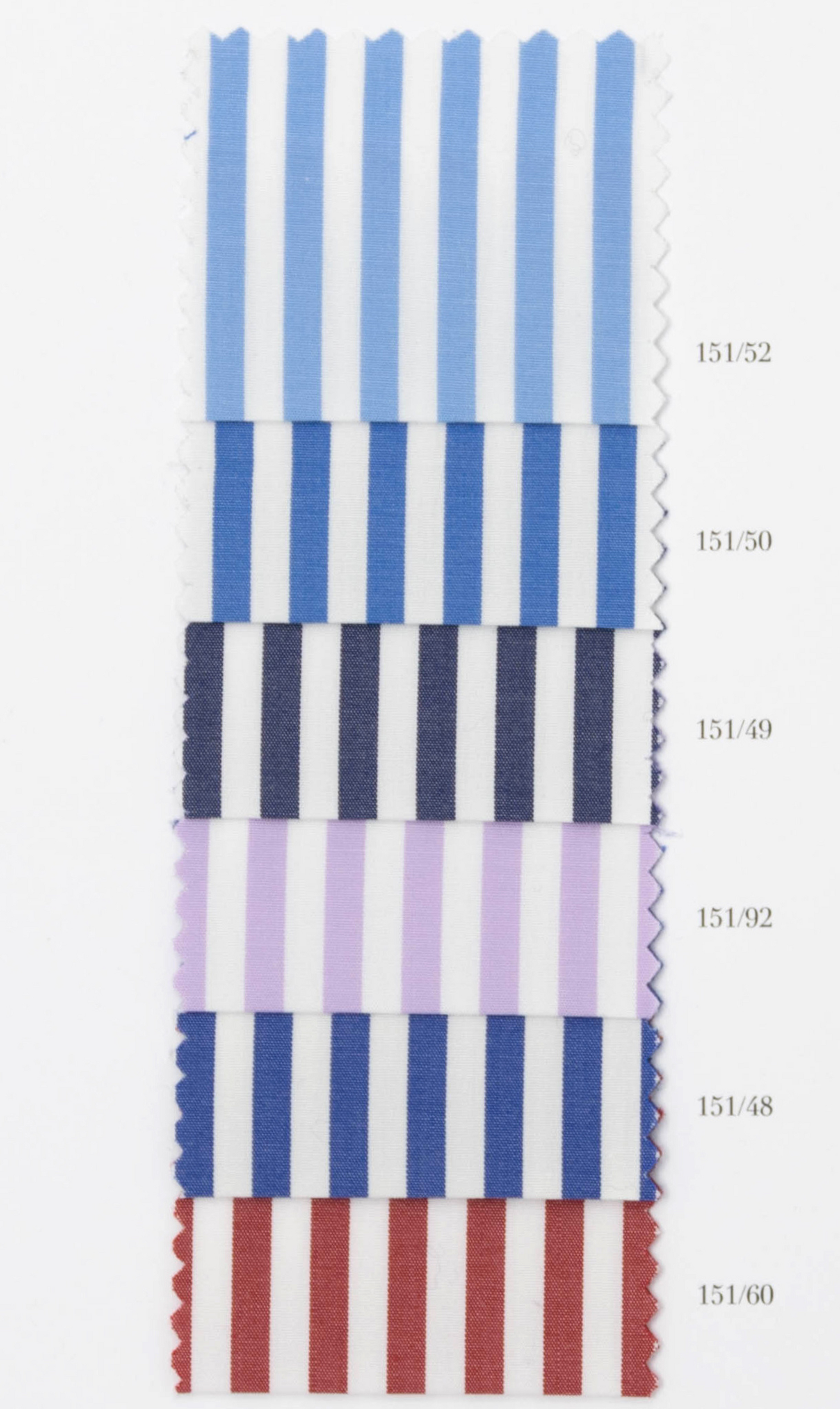 Sky 100/2 Full-twisted. 100% Cotton by Bersini Handmade in Italy - Striped