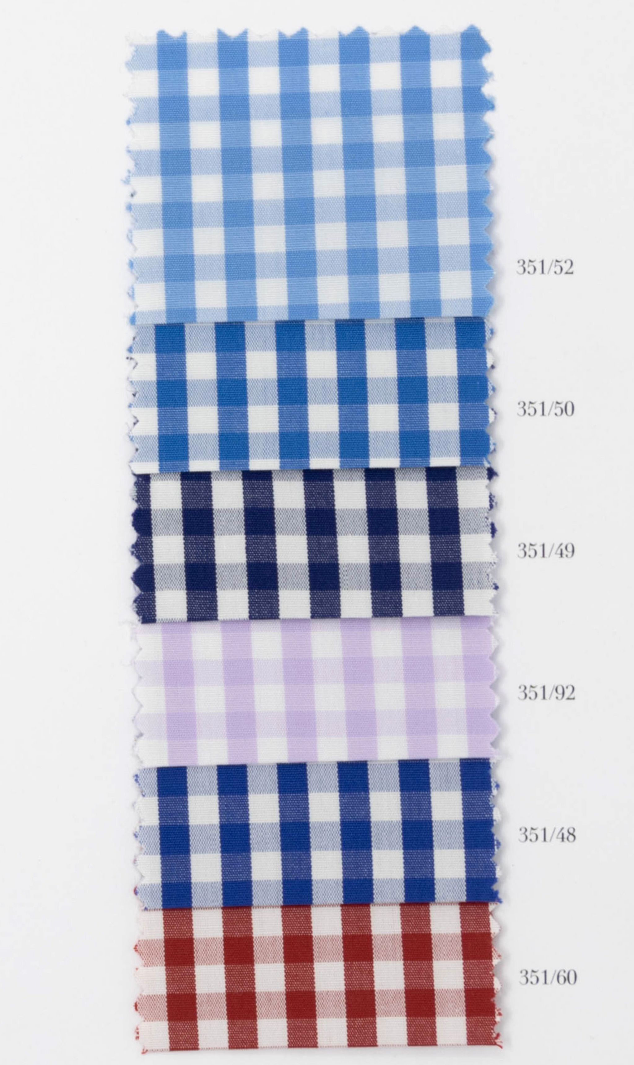 Sky 100/2 Full-twist. 100% Cotton by Bersini Handmade in Italy - Checked