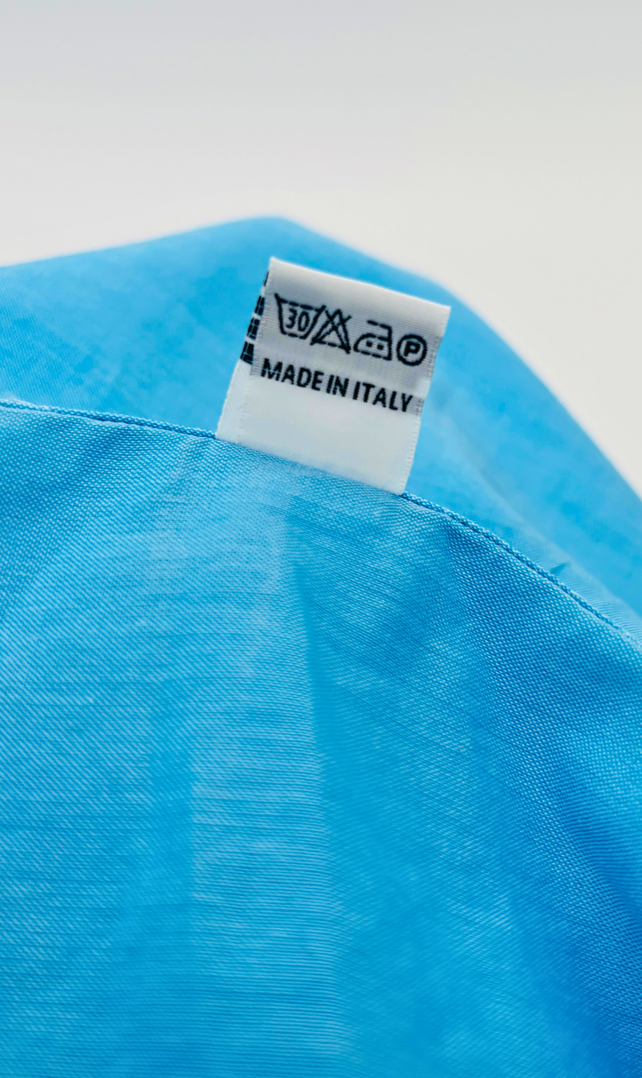 Shirt Handmade in Italy 100/2 Full Twill Slim Fit Blue