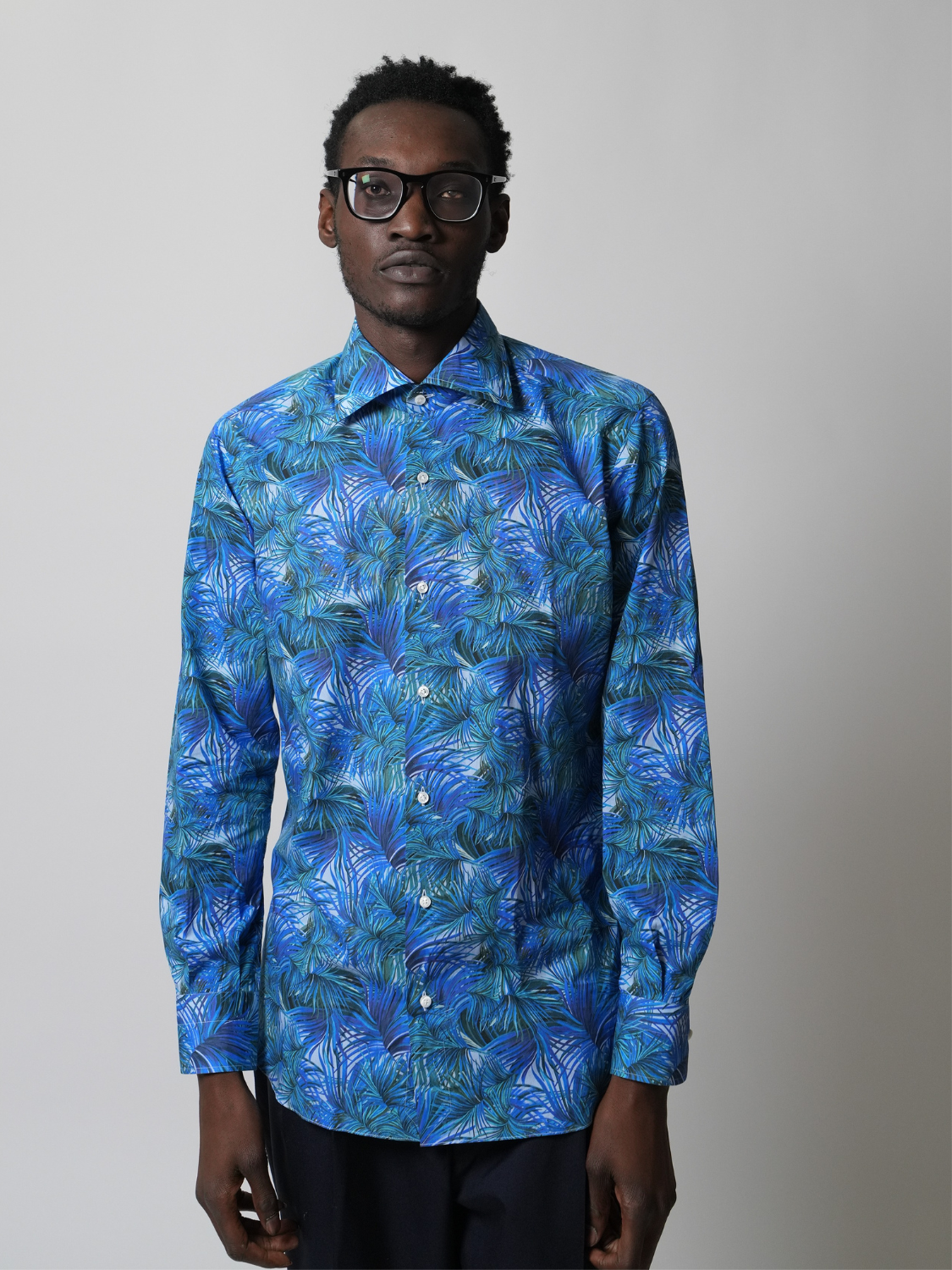 Shirt Handmade in Italy Slim Fit Floral