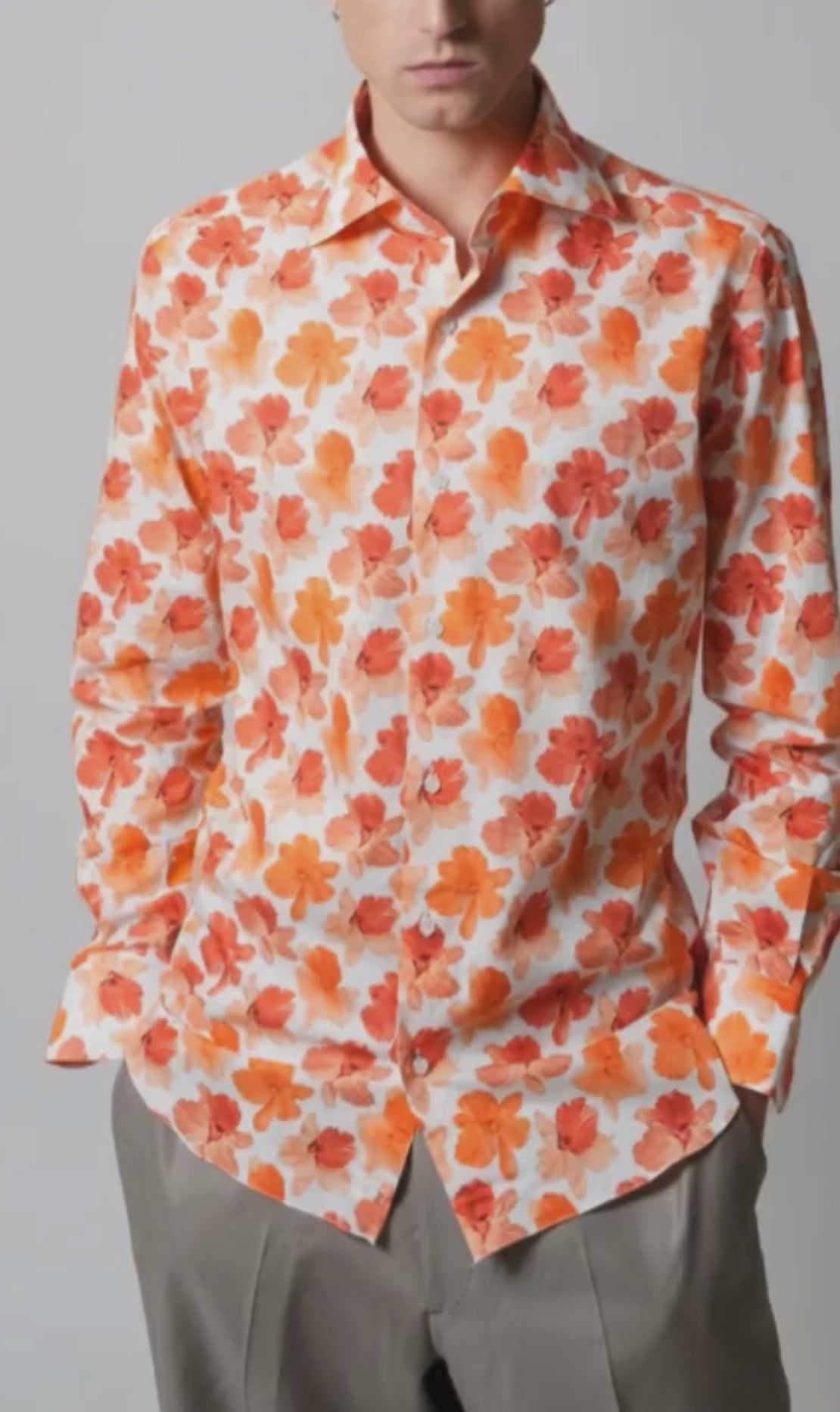 Shirt Handmade in Italy Slim Fit Hawaii