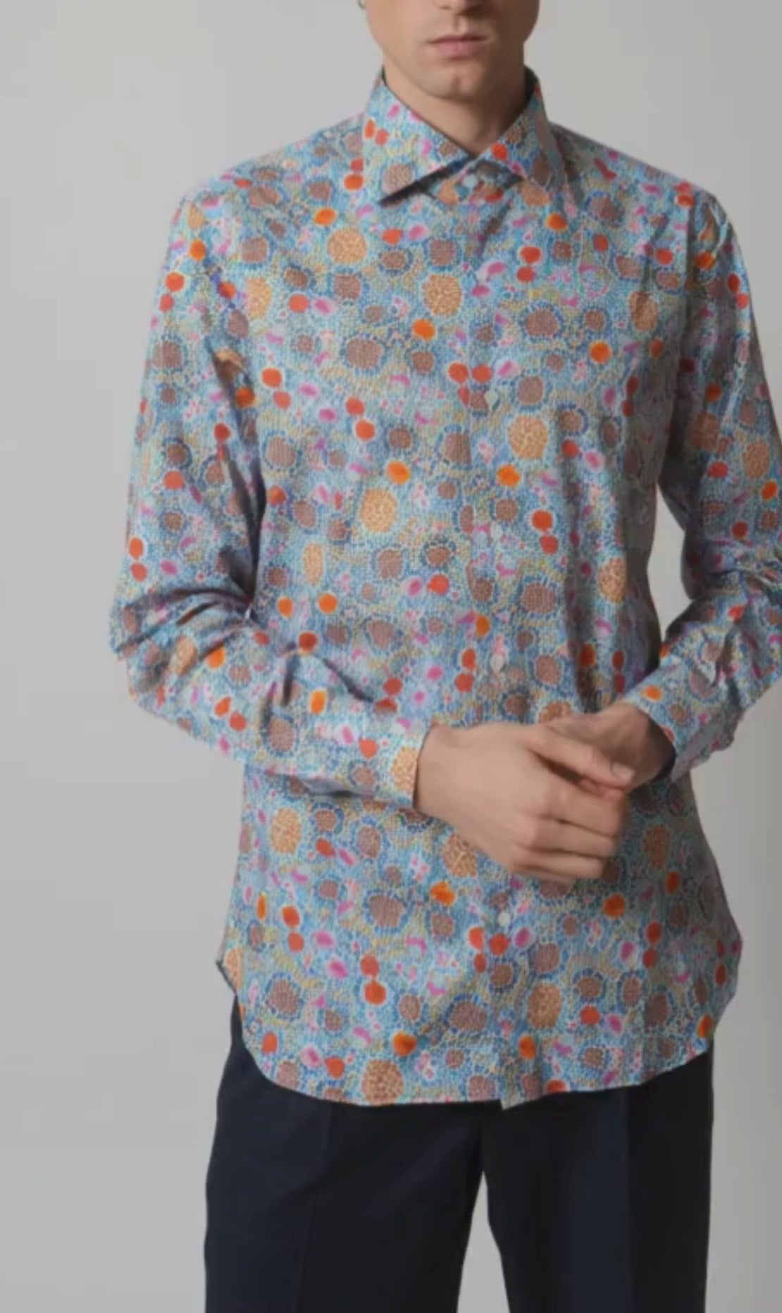 Shirt Handmade in Italy Slim Fit Floral