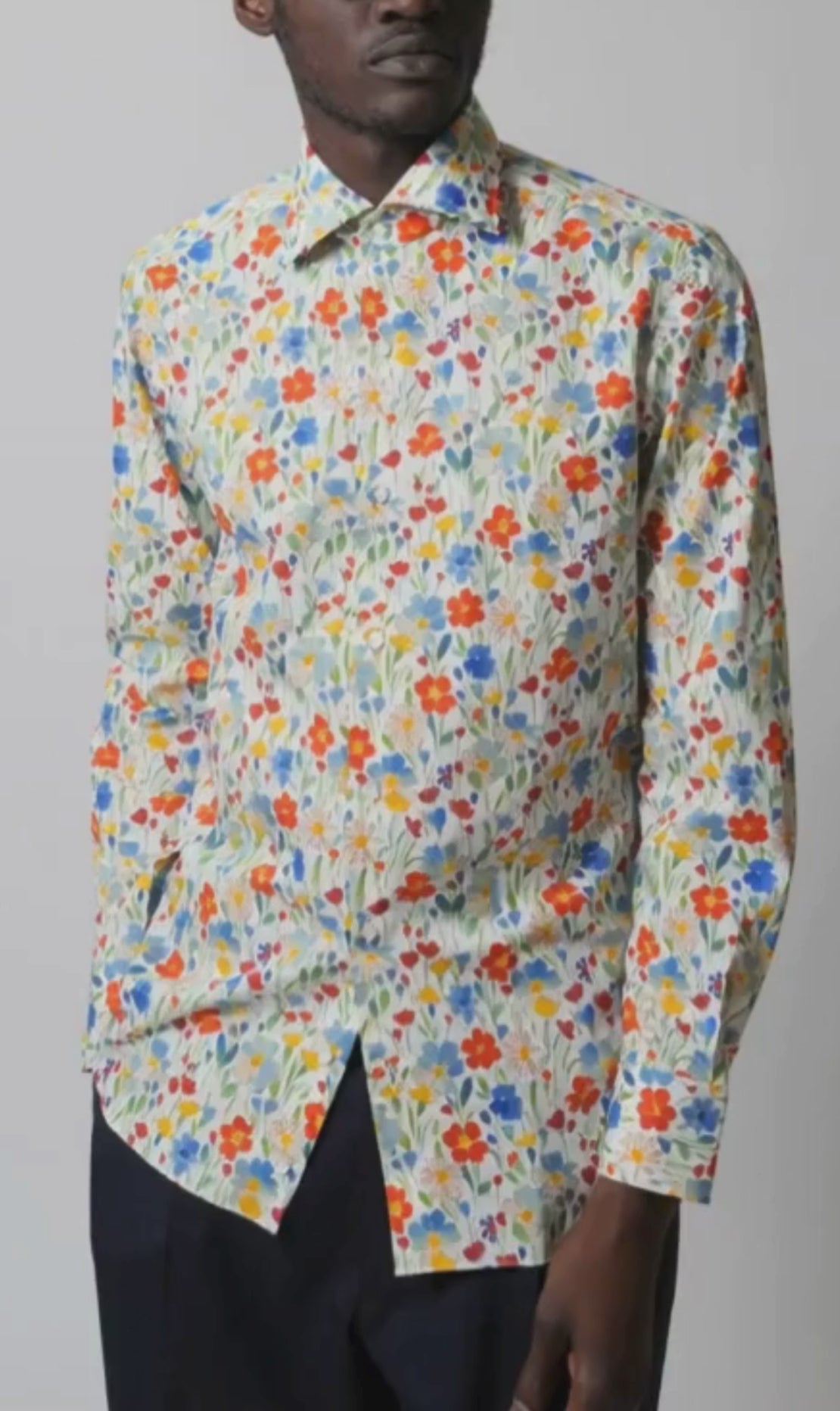 Shirt Handmade in Italy Slim Fit Floral